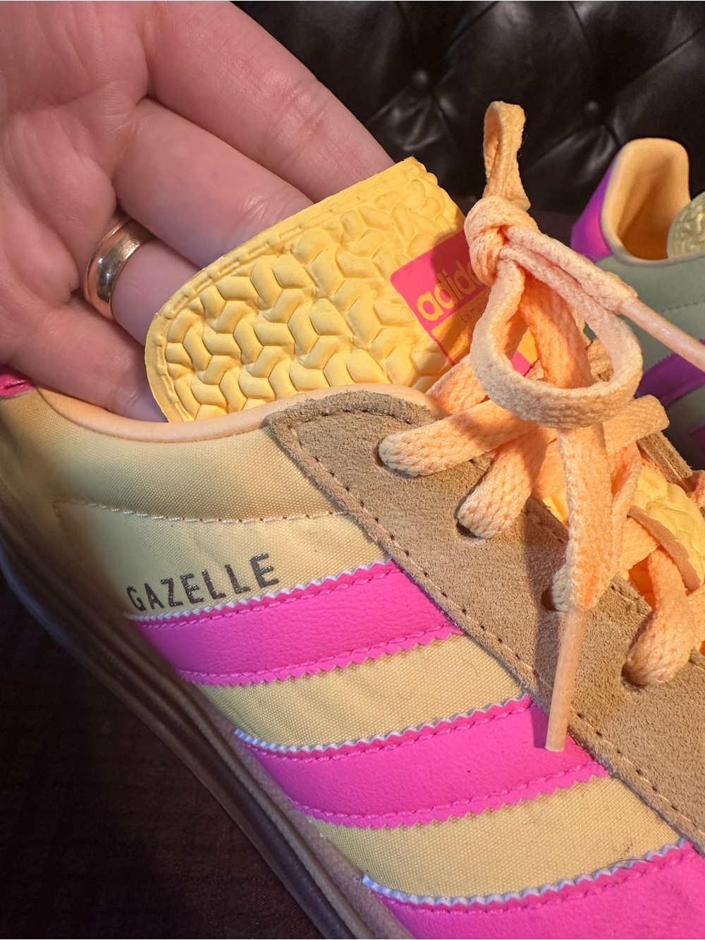 adidas Gazelle Bold "Spark Lucid Pink" sneakers - Picture 2 of 5